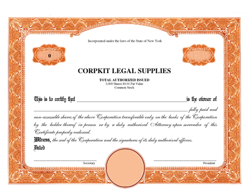 Electronic Products :: Electronic Stock Certificates :: Single Class Electronic Products :: Electronic Stock Certificates :: Single Class